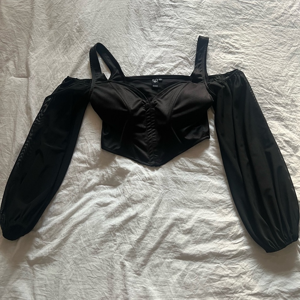 Black Women's Intimate Top - Picture 2 of 3